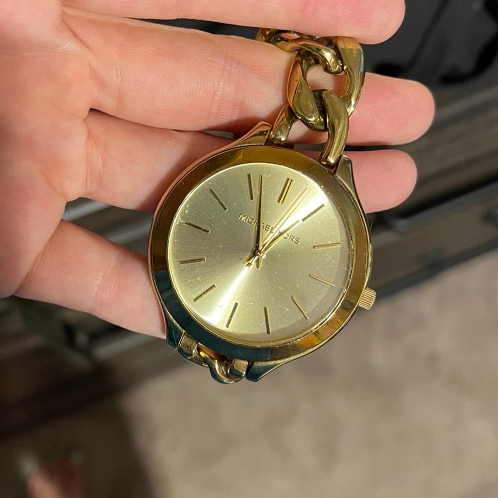 Gold MK watch